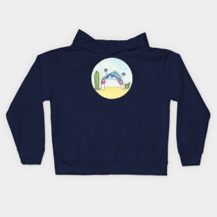 Cactus Rock Creature :: Imaginary Creatures Kids Hoodie